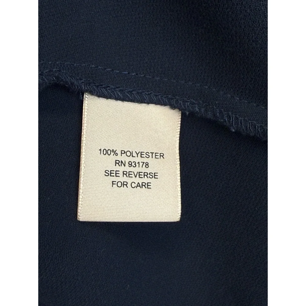Philosophy Republic Clothing Women's Blazer Sz 10 Navy Blue Workwear Long Sleeve